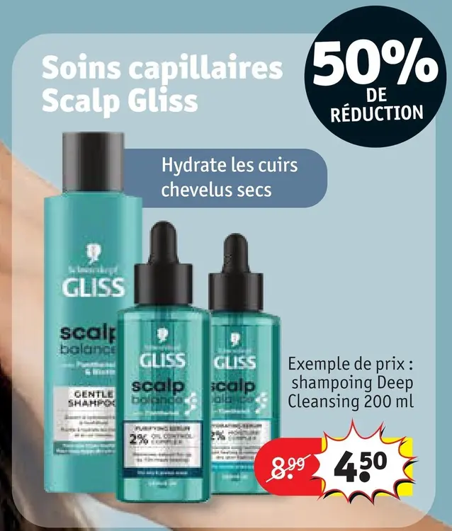 Offre: Soins capillaires Scalp Gliss