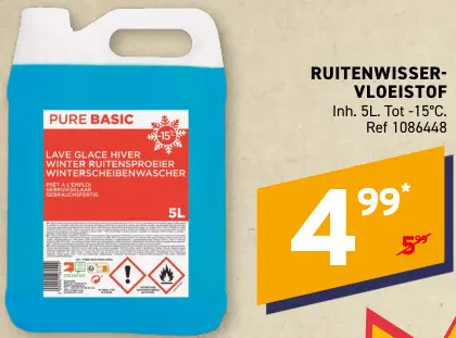 Promotie: Pure Basic Ruitenwisservloeistof