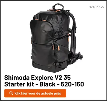 Aanbieding: Shimoda Explore V2 35 Starter kit - Black