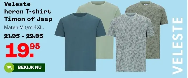 Aanbieding: heren T-shirt Timon of Jaap