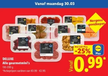 Aanbieding: Alle gourmetmini's