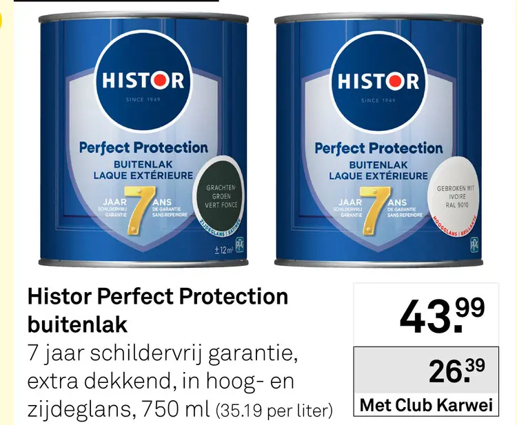 Aanbieding: Histor Perfect Protection buitenlak