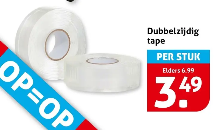 Aanbieding: Dubbelzijdig tape