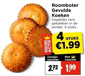 Roomboter Gevulde Koeken