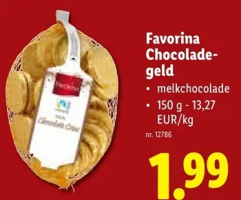 Aanbieding: Favorina Chocoladegeld