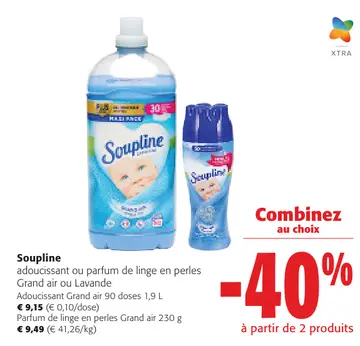 Offre: Soupline adoucissant ou parfum de linge en perles