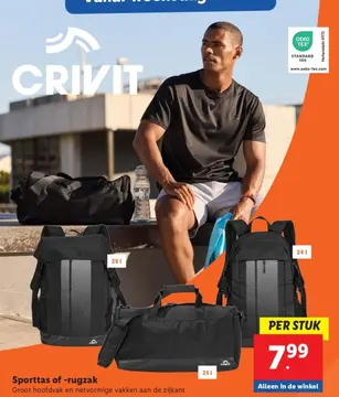 Aanbieding: Sporttas of -rugzak