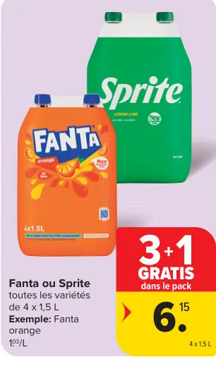 Offre: Fanta ou Sprite