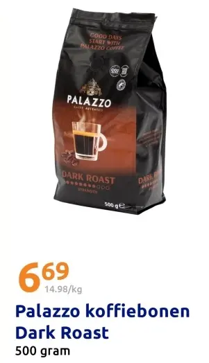 Aanbieding: Palazzo koffiebonen Dark Roast