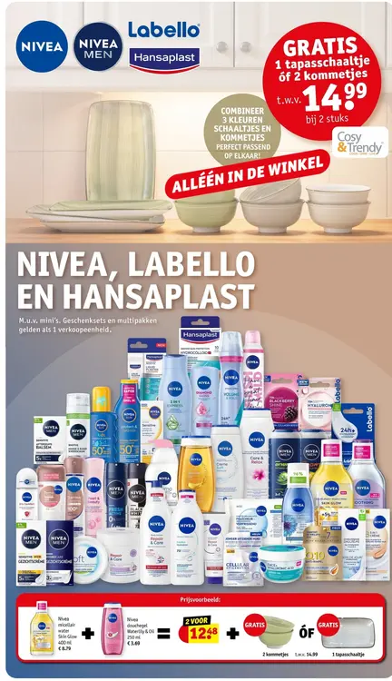 Promotie: Nivea, Labello en Hansaplast