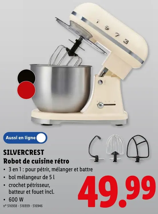 Offre: SILVERCREST Robot de cuisine rétro