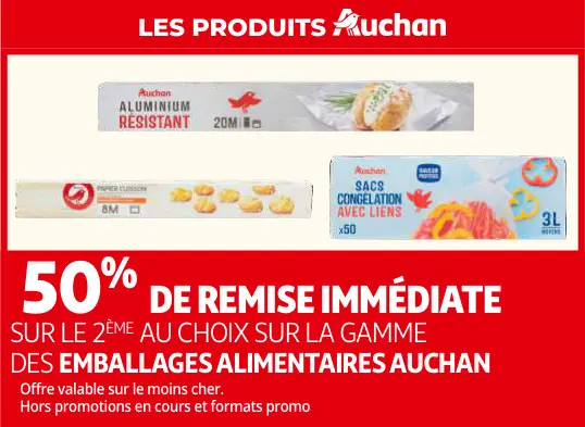 Promotie: Emballages alimentaires Auchan