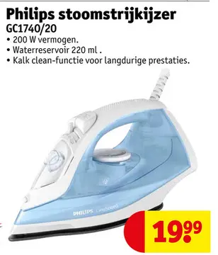 Aanbieding: Philips stoomstrijkijzer GC1740/20