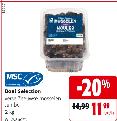 Promotie: verse Zeeuwse mosselen Jumbo