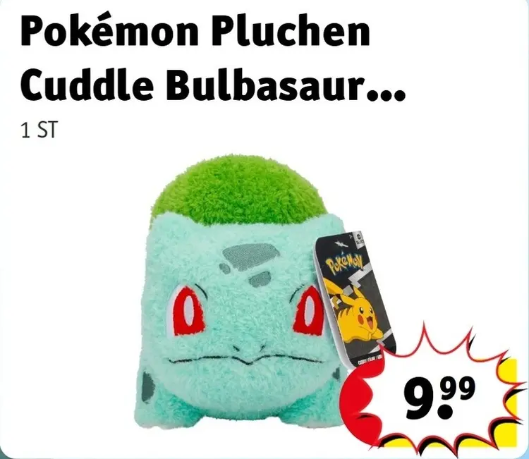 Aanbieding: Pluchen Cuddle Bulbasaur