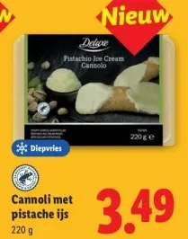 Aanbieding: Pistachio Ice Cream Cannolo