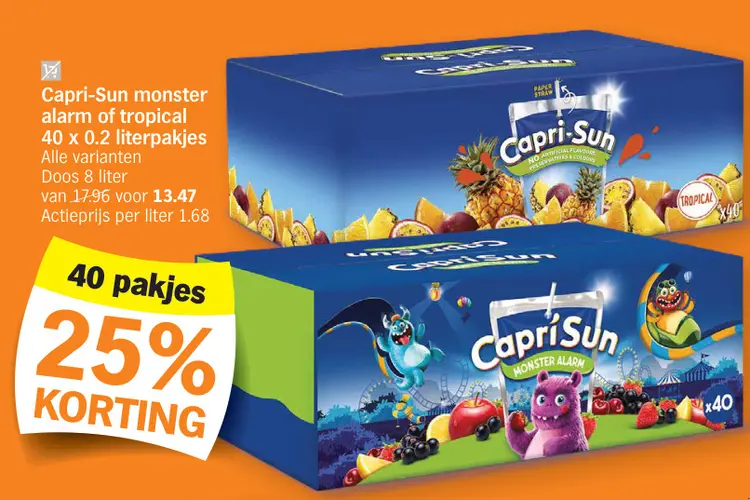 Promotie: Capri-Sun monster alarm of tropical