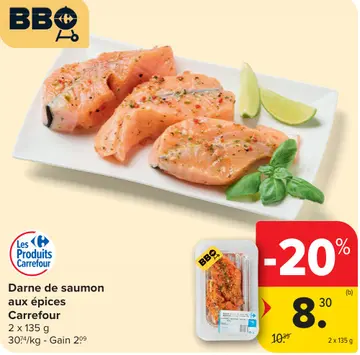 Offre: Darne de saumon aux épices
