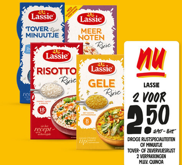 Aanbieding: DROGE RIJSTSPECIALITEITEN OF MINUUTJE TOVER- 