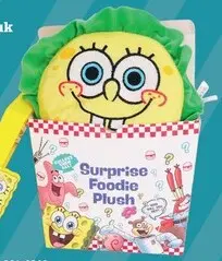 Aanbieding: Spongebob surprise foodie pluche 4 assorti