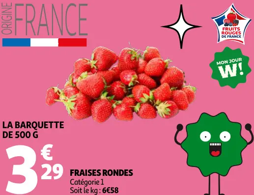 Promotie: Fraises rondes