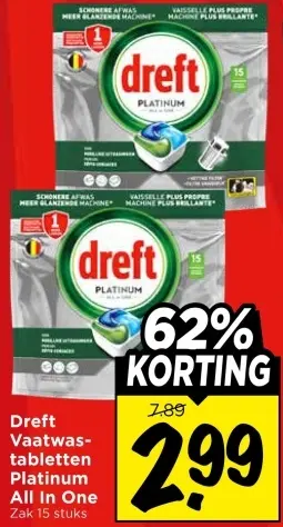 Vaatwastabletten Platinum All In One