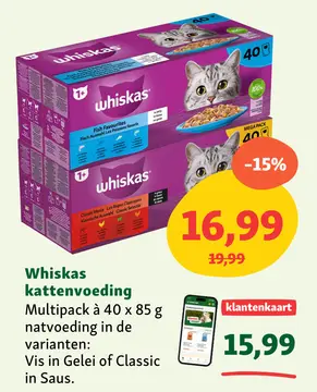 Aanbieding: Whiskas kattenvoeding