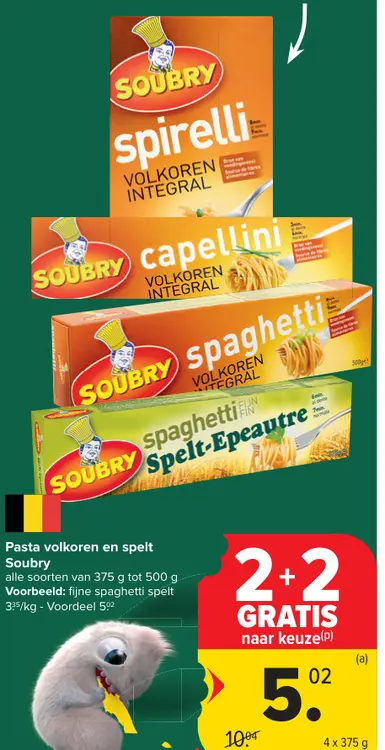 Promotie: Pasta volkoren en spelt