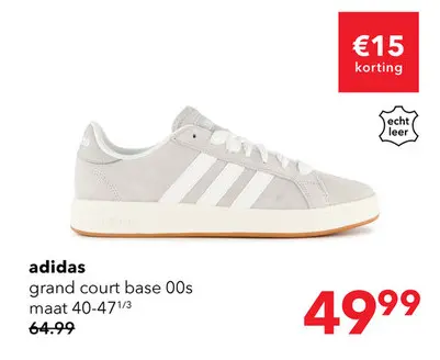 Aanbieding: Adidas Grand Court Base 00s heren sneakers grijs