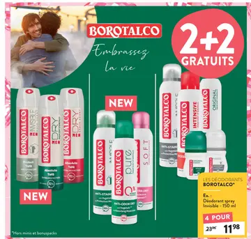 Offre: Les déodorants BOROTALCO
