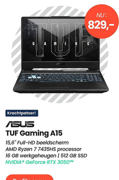 Aanbieding: ASUS TUF Gaming A15