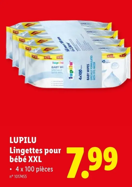 Offre: Lingettes pour bébé XXL