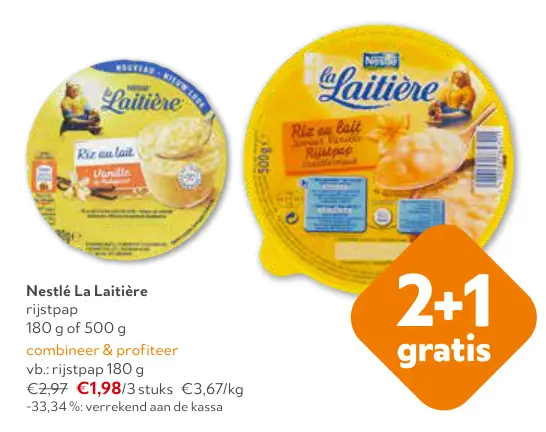 Promotie: Nestlé La Laitière rijstpap