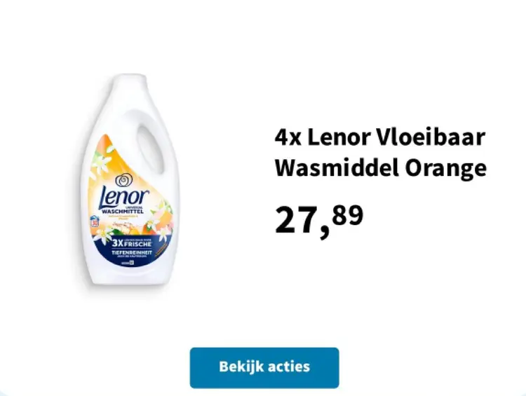 Aanbieding: Lenor Vloeibaar Wasmiddel Orange