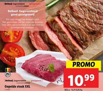 Aanbieding: Gepelde steak XXL