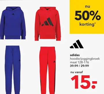 Aanbieding: adidas hoodie/joggingk