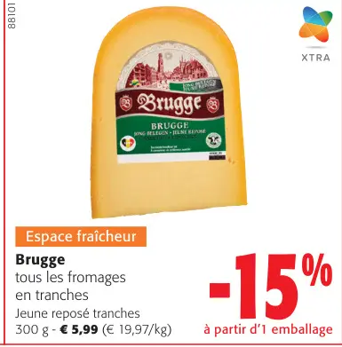 Offre: Brugge tous les fromages en tranches