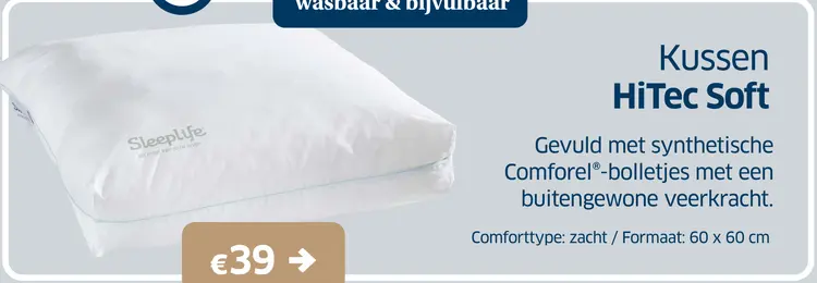 Promotie: Kussen HiTec Soft
