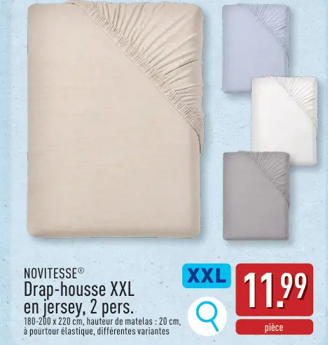 Offre: Drap-housse XXL en jersey