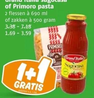 Aanbieding: sugocasa of Primoro pasta