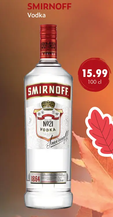 Aanbieding: Smirnoff Vodka