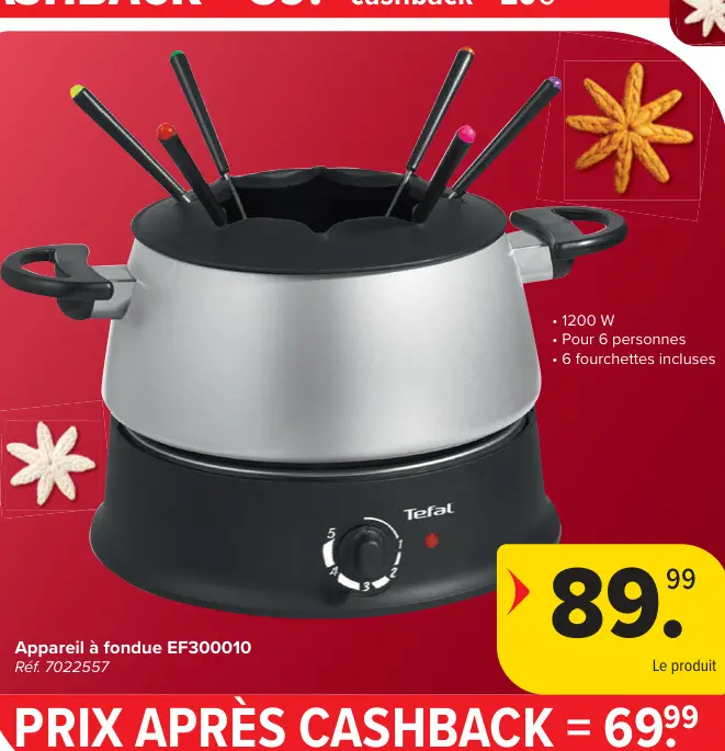 Offre: Appareil à fondue EF300010