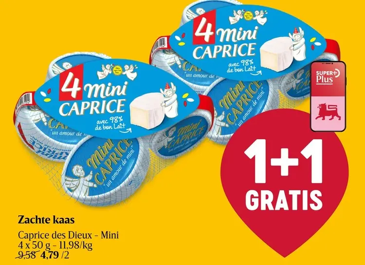 Promotie: Zachte kaas Caprice des Dieux - Mini