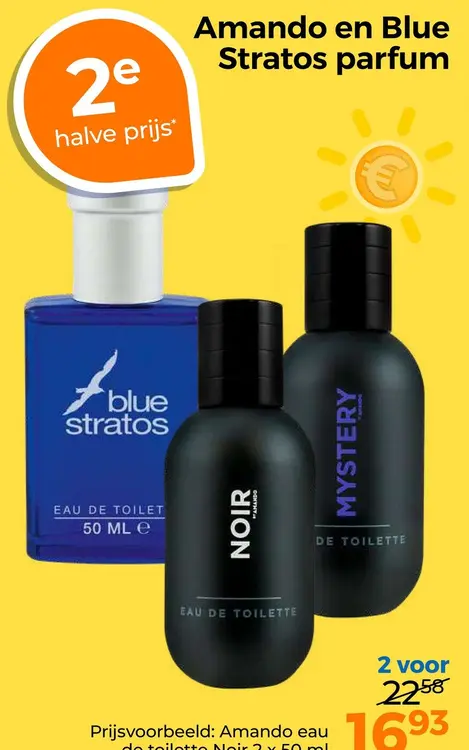 Aanbieding: Amando en Blue Stratos parfum