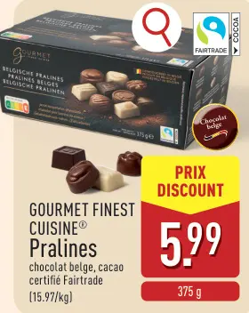 Offre: GOURMET FINEST CUISINE® Pralines