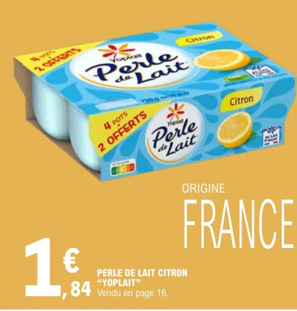 Aanbieding: Perle de lait citron