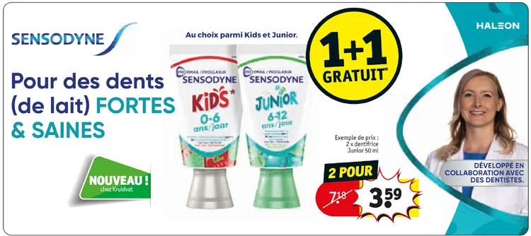 Offre: Dentifrice Kids et Junior