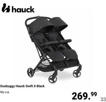 Aanbieding: Duobuggy Hauck Swift X Black