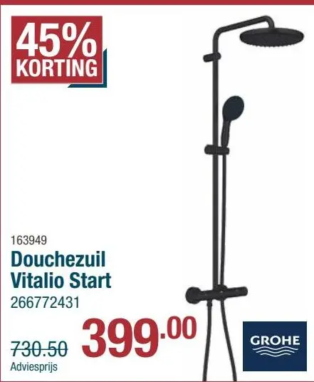 Aanbieding: Douchezuil Vitalio Start