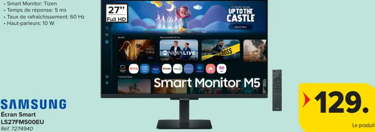 Offre: Écran Smart LS27FM500EU